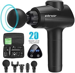 Piroir Massage Gun, Deep Tissue Percussion Massager Muscle Massage for Pain Relief, 6