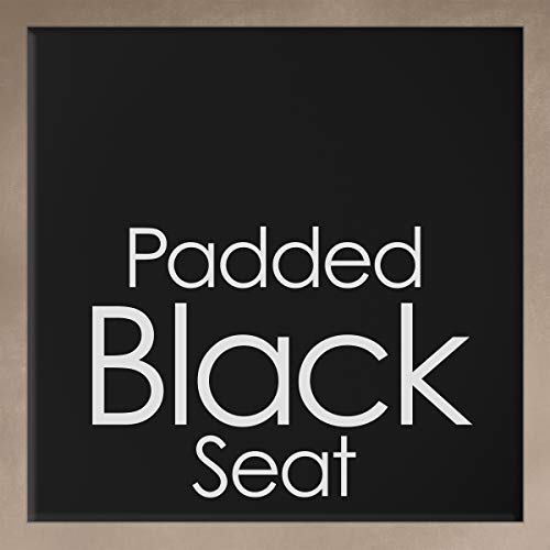 Trademark Home Folding Stool – Heavy Duty 24-Inch Collapsible Padded Round Stool With 300 Pound Capacity For Dorm, Rec Room Or Gameroom (Black) (161263Ama) #TOP6