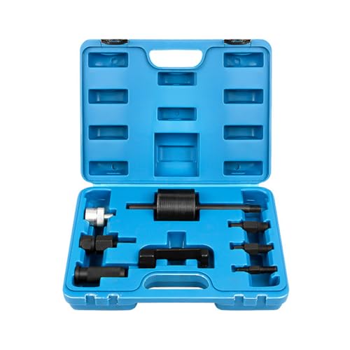 MoEnergy 8pcs Diesel Puller Set Injector Extractor Kit Common Rail Injector Extractor Diesel Puller Set with Storage Box