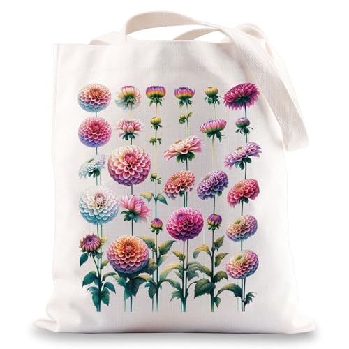 Bolso Tote Dahlias miniatura 1