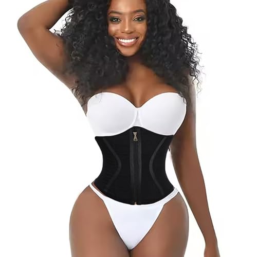 Colombian Girdles waist trainer shapers faja colombianas corset top women corset shapewear for women (US, Alpha, X-Large, Regular, Regular, 3, Black)2