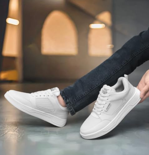 Image of White Walkers Men's White & Multicolor Casual Sneakers for Men