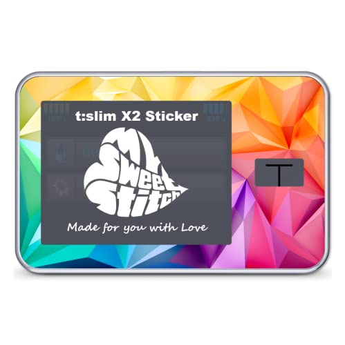 MySweetStitch, Tandem t:Slim X2 Sticker, Colorful, Made in Germany, Multicolor