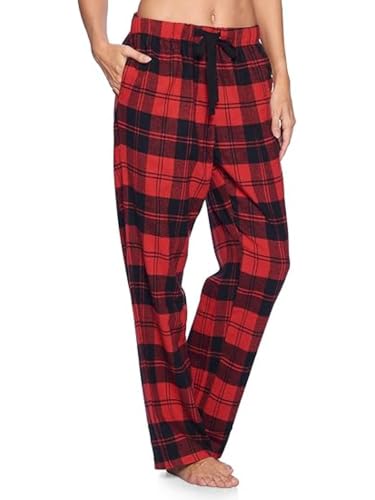 Image of Ashford & Brooks Women's Super Soft Flannel Plaid Pajama Sleep Pants