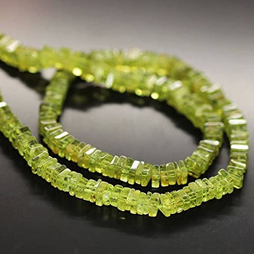 Perles peridot d'Arizona cubes de 4mm lisses pour resoudre vos manques d'inspiration DIY