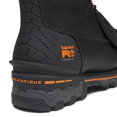 Timberland PRO Timberland PRO Men's Boondock 8 Inch Composite Safety Toe Puncture Resistant External MetGuard Industrial Work Boot, Black, 7W