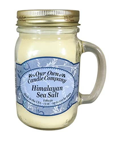 Our Own Candle Company Himalayan Sea Salt Scented 13 Ounce Mason Jar Candle #TOP22