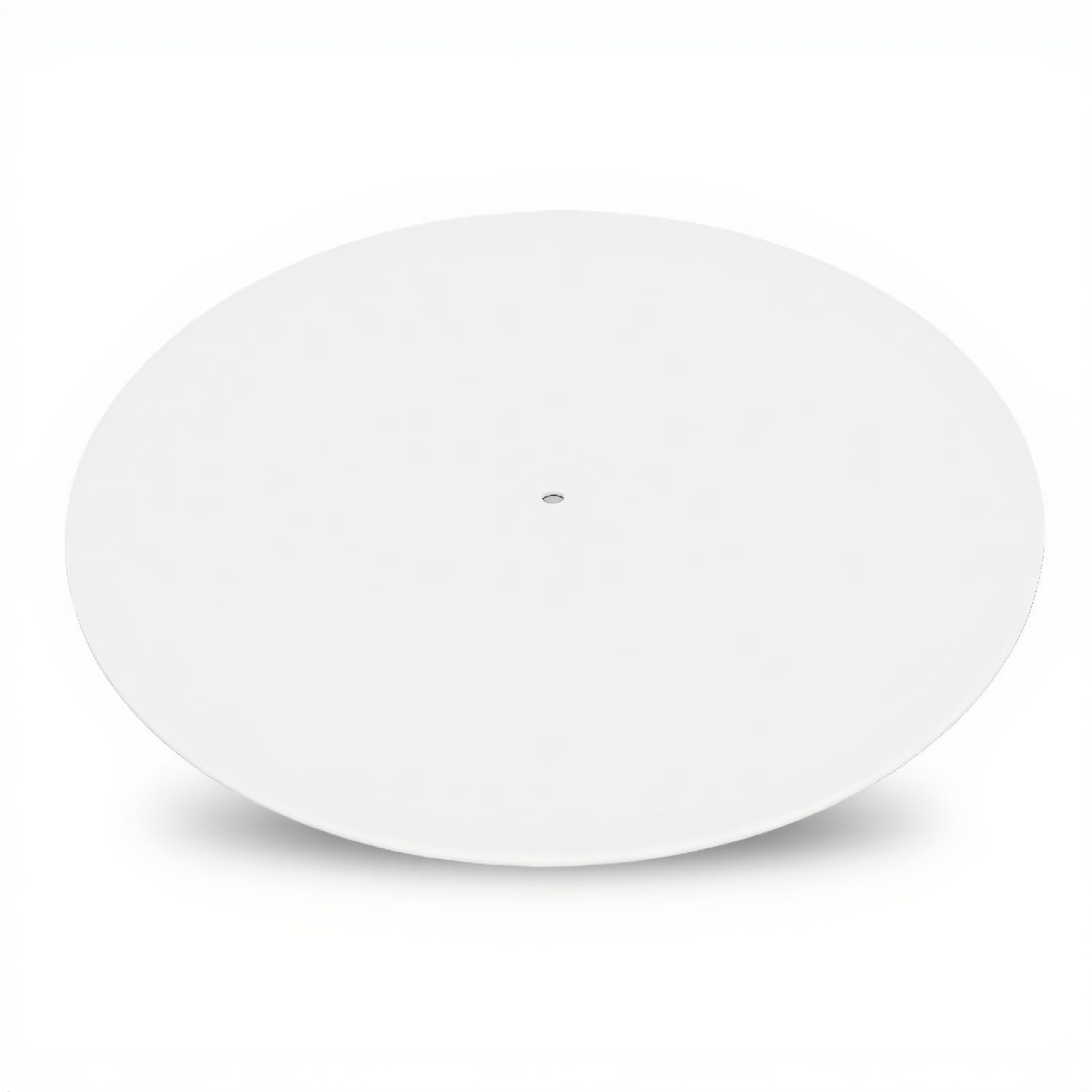 Tapis de Plateau Tournant, en Acrylique de 12 Pouces, Réduit le Bruit de la Poussière Statique, Tapis Antidérapant pour Plateau Tournant, pour Tourne-disque de 12 Pouces (WHITE)