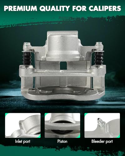 Image of SCITOO 18B5422 18B5423 Front Left & Right Disc Brake Calipers Assembly w /Bracket for Chrysler for 200 2015-2016,for Dodge for Dart 2013-2016