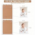 Crosize 4'' x 6'' or 5'' x 7'' 1st Birthday Photo Banner from Newborn to 12 Months, Boy or Girl Monthly Milestones Garland, One Year Old First Birthday Photo Banner Decorations with Frame (Kraft) - Image 2