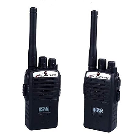 SAI Kids Walkie Talkie Set of 2 for Boys & Girls| Police Style | Accurate Time Display | Battery Operated | Range Upto 40-70m | Clear Voice | Birthday Gifts | Black in Colour