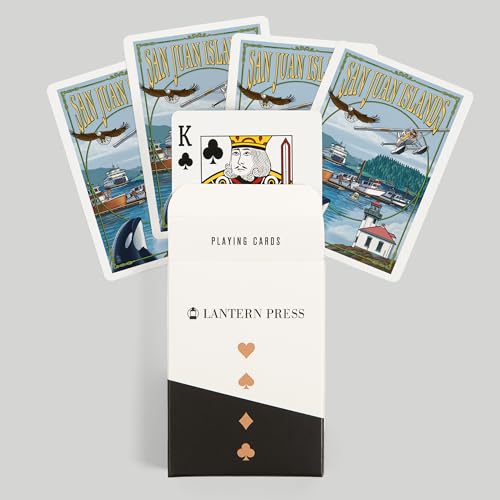 Baraja de 52 cartas tamaño póker San Juan Islands miniatura 6