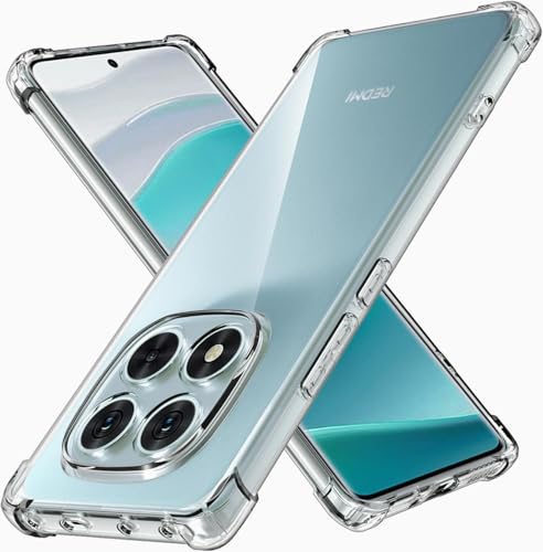 Image of BOXXO Flexible Back Cover for Mi Redmi Note 15 5G | Back Cover Transparent Clear Shockproof Case Four Corner Protection | Slim Protective Mobile Phone Cover for Mi Redmi Note 15 5G