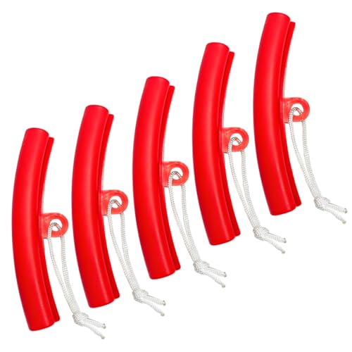 KVAEY 5 PCS Car Tire Changing Rim Protector, Flexible Anti-Scratch Fixing Tyre Rim Protective Cover, Perfect Arc Fit Wheel Changing Rim Edge Savers for Cars SUVs Motorcycle (Red)