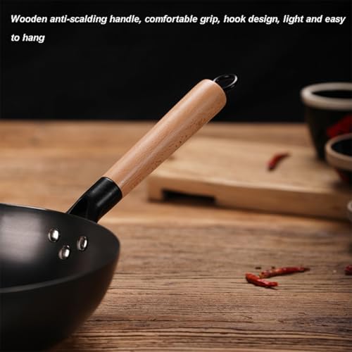 Wok de Acero al Carbono 32 cm con Espátula y Tapa miniatura 4