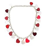 Halskette aus Plexiglas mit Herzen