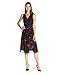 Anne Klein Women's Printed Chiffon V-Neck Midi Dress
