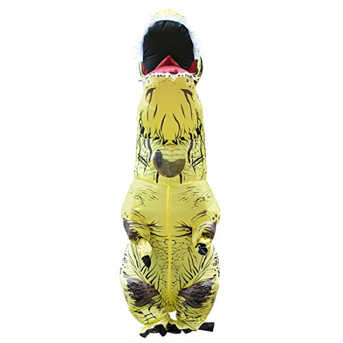 JASHKE Costume da Dinosauro Gonfiabile per Adulto Costume Gonfiabile T-Rex Costumi di Carnevale di Halloween per Adulti