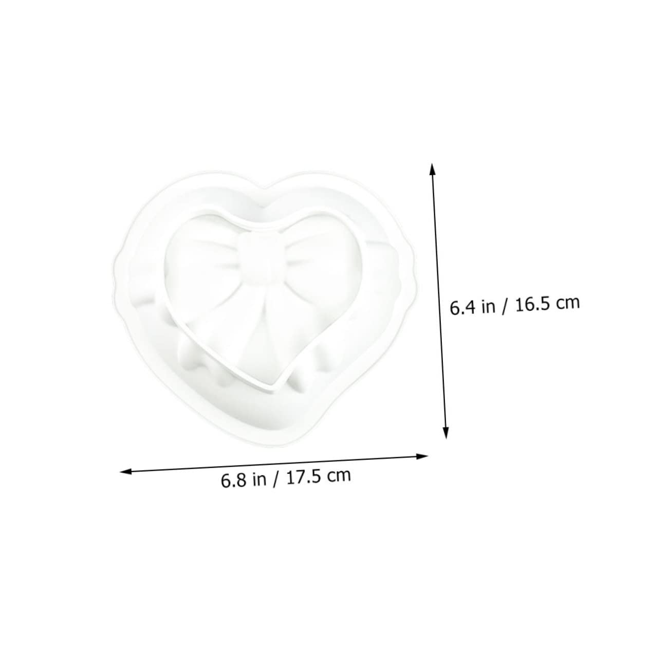 Anneome 5 Piezas Molde de Amor pastelitos Molde para Pasteles Grandes moldes de Chocolate moldes de Mantequilla Bandeja para Hornear moldes de Silicona para Hacer Chocolate Pan de Molde 3D
