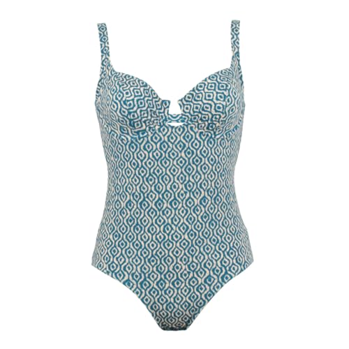 Maillot de bain 1 pièce armatures bleu Azura idéal pour vos après-midi piscine et thalasso
