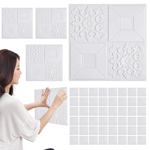 Effet brique stickers muraux pour masquer un mur abîmé facilement