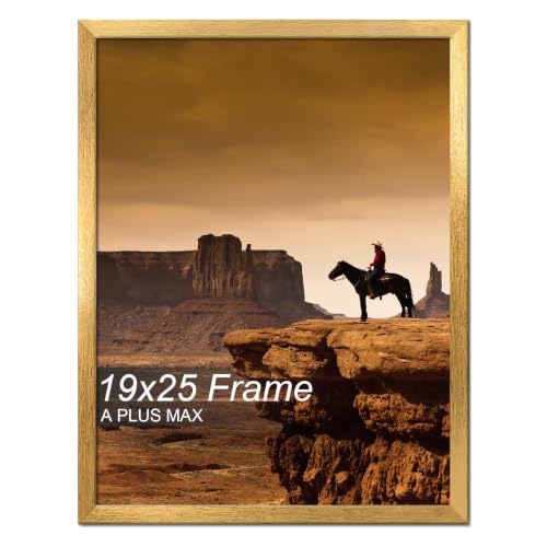 A PLUS MAX 19x25 Picture Frame Gold Light Weight Wall Mount