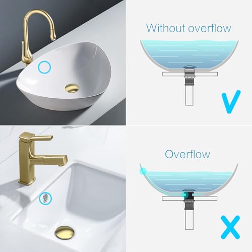 KAIYING Pop Up Drain Without Overflow, Bathroom Vessel Sink Drain by KAIYING - Used condition - Image 2