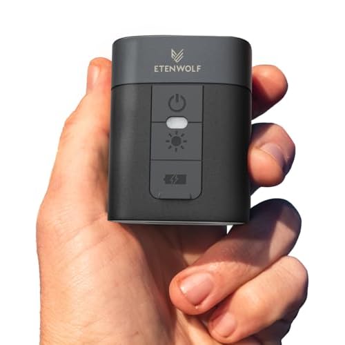 ETENWOLF AIR 3 Air Pump for Inflatables with 2600 mAh Battery & Camping Light, Ultra-Fast and Mini Electric Air Pump, Inflate Deflate for Air Mattress