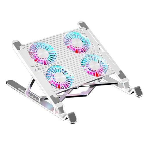 Disipación de calor activa con esta base ventiladora LED y soporte para portátil