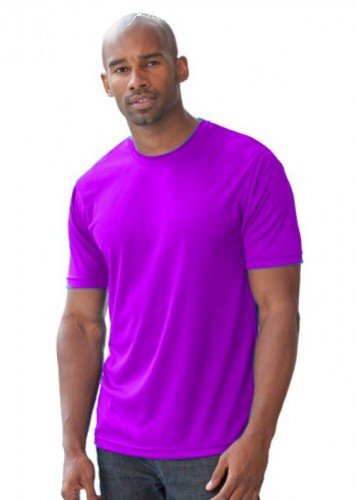 Coole-Fun-T-Shirts Laufshirt Funktionsshirt ohne Druck lila Gr.XL