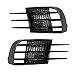 QIONGLIN Kompatybilny z VW. Volkswagen Golf 6. MK6 VI GTI GTD ABS Lampy przeciwmgielne Shade Front Light Light Grille Kaptasy Krawę Brwi Eye Wiatr Nóż Pokrywy ABS. (Color : Bright Black)