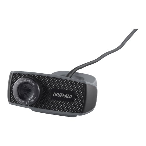 iBUFFALO マイク内蔵120万画素Webカメラ HD720p対応モデル グレー BSWHD06MGY