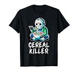 Halloween Spirit Funny Halloween Character Breakfast Cereal Killer Gift Unisex-Adults Black T-Shirt