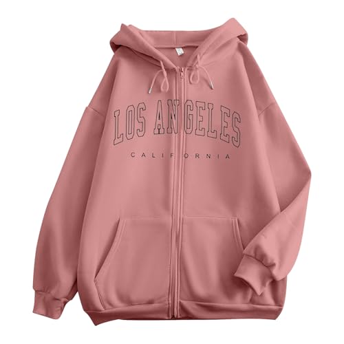 Gelb Damen Kapuzenpullover mit Reißverschluss Übergroße Kapuzen Sweatshirts Übergröße Herbst Winter Lässige Modejacke mit Taschen 3XL