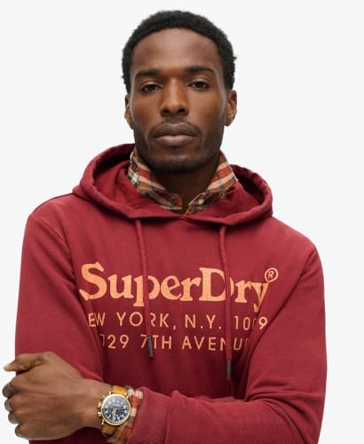 Sweatshirt à capuche à logo ton sur ton Superdry Venue - vue 4
