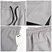 Surenow Mens 2 in 1 Running Shorts Quick Dry Athletic Shorts with Liner, Workout Shorts with Zip Pockets and Towel Loop Light Grey