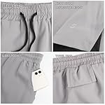 Surenow Mens 2 in 1 Running Shorts Quick Dry Athletic Shorts with Liner, Workout Shorts with Zip Pockets and Towel Loop - Image 4