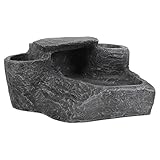 minkissy Turtle Tank Klettern und Sonnen Tankdeckel Aquarium Felsenhöhle Easy putz Easy-clean Betta-Aquarium Reptilien Desktop-Schildkröten-Plattformen Plattform für Panzerschildkröten Tier