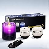XQMI Intelligente Duftkerzen mit Fernbedienung, Natürliches Sojawachs mit bis zu 35 Std. Brenndauer – Ideales 3er-Geschenkset für ein einladendes Zuhause