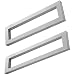 Produktbild Wandkonsole EWH011-450 edel verchromt | Maße: 450x150x30 mm | Unterbau für Waschtischplatte | Liefermenge: 2 Stück