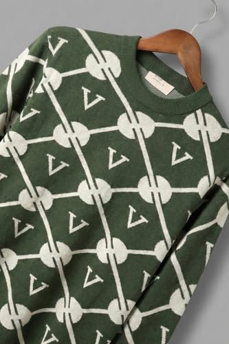 Image of Veirdo Men's Printed Full Sleeve Regular Fit Casual Wear Stylish Round Neck Pattern Trendy Fit T-Shirt (Sizes S to 2XL)