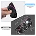 QBUC 2PCS for BMW Key Fob Cover, Soft Silicone Key Case for BMW 2024 2023 2025 7 Series IX I5 M60 X5 X7 X6 IX I7 Car Key Protector with Rings (3 Button,Black)