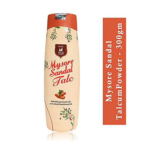 Mysore Sandal Talcum Powder 300g Powder By KSDL, 10.5 Ounces - 100% Pure Sandalwood Oil - No Harsh Chemicals (Pack of 1 - (1 X 300 Grams)) - Image 4