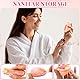 Dhqkqg 3 Stück Menstruationsscheibe,Wiederverwendbare Menstruationsscheibe,Auslaufsicher Menstruationstasse,2 Stück Menstrual Disc + 1 Klappbecher,für Aktive Frauen Sport,Schwimmen und Intimität