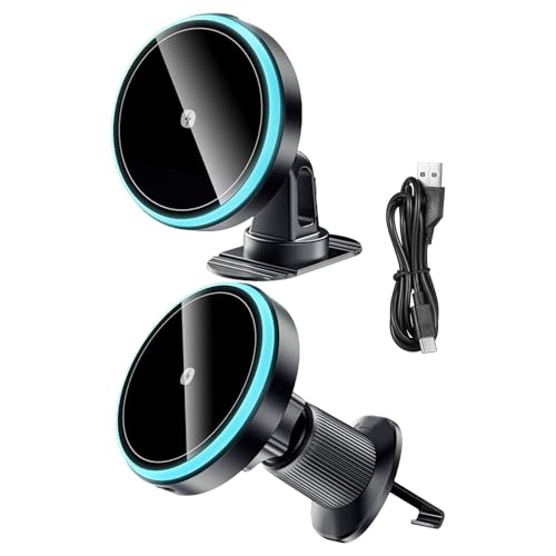 Cargador inalámbrico de coche con carga rápida magnética 15W para tablero