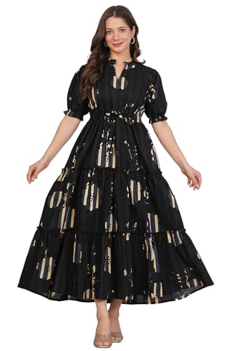 Image of Kuruti B Sheets Women's Cotton Floral Printed Regular Fit Anarkali Kurta for Women