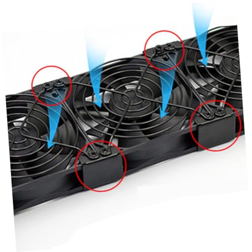 4 Pcs Sujetadores para ventilador GPU para ventiladores de 12-14 cm miniatura 6