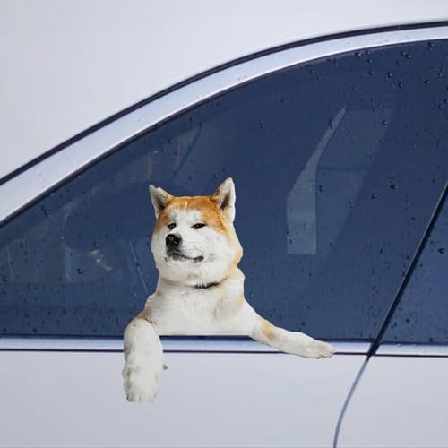 Image of Akita Inu Stickers - Funny Dog Lover Gifts: Car, Laptop, Bumper Decals