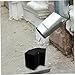 HOMSFOU 2pcs Alloy Rain Downspout Elbow Adapter 65 Degree Bend Angle Rainwater Drainage Connector Gutter Downspout Strainer for Replacement