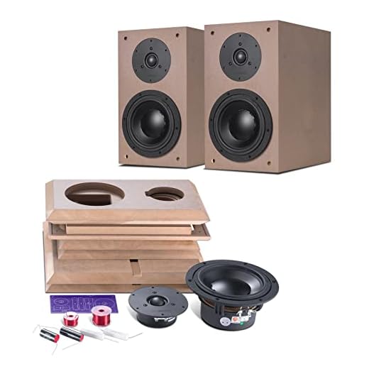 HiVi-Swans DIY 2.2A Passive Bookshelf Speakers Pair - 2 Way DIY Speakers Kit Near-Field Use - Compact Wooden Cabinet for Surrounds or Front Speakers